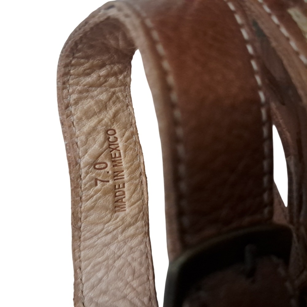 Bed Stu Artemis Sandal Womens 7 Brown Leather Strappy Gladiator Boho Festival - Picture 4 of 11